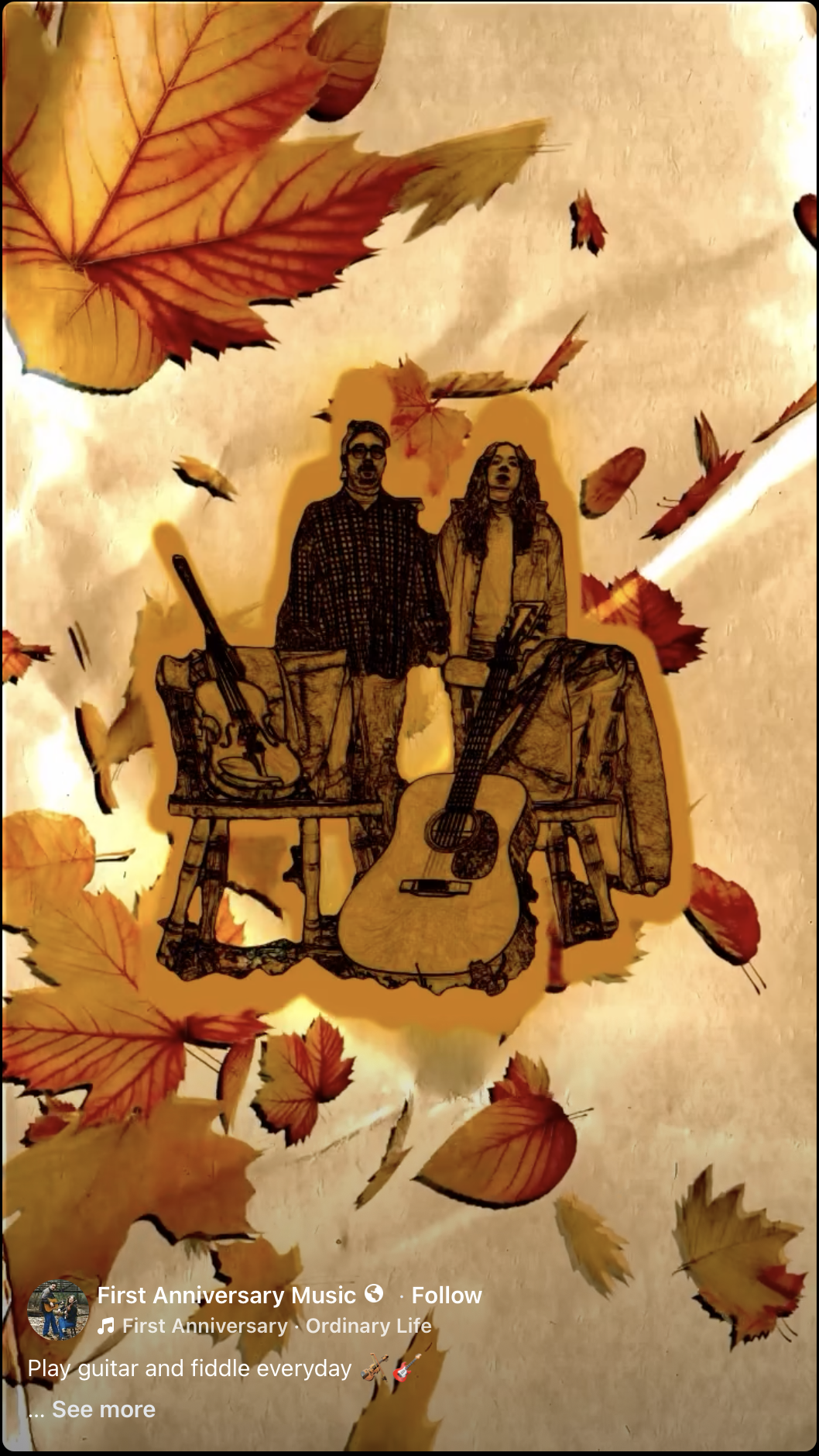Play guitar and fiddle every night